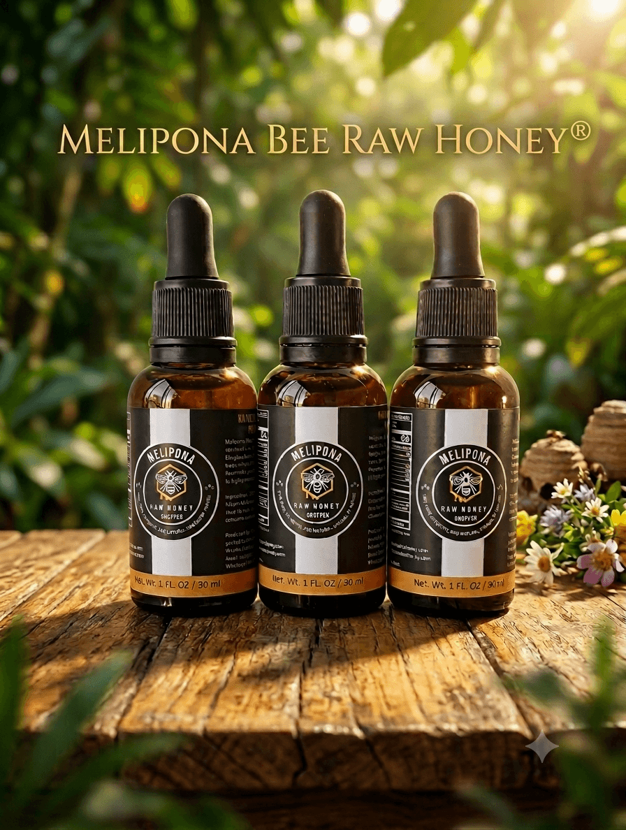MELIPONA Stingless Bee Raw Honey Not Diluted 2 fl.oz / 60 ml