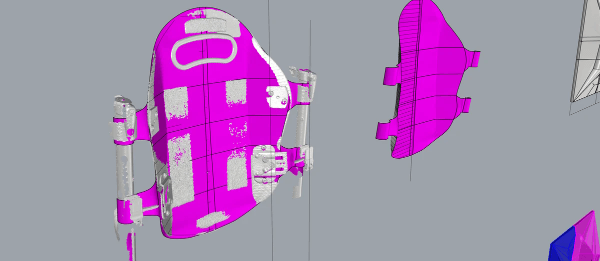 A reverse engieered model created from a 3d scan to make a 3d printed orthopedic part A reverse engieered model created from a 3d scan to make a 3d printed orthopedic part