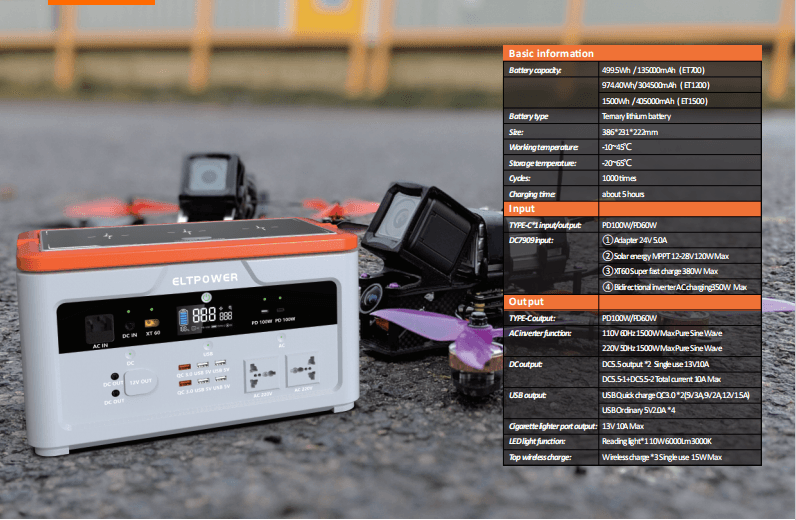 Outdoor Portable power station 1200W