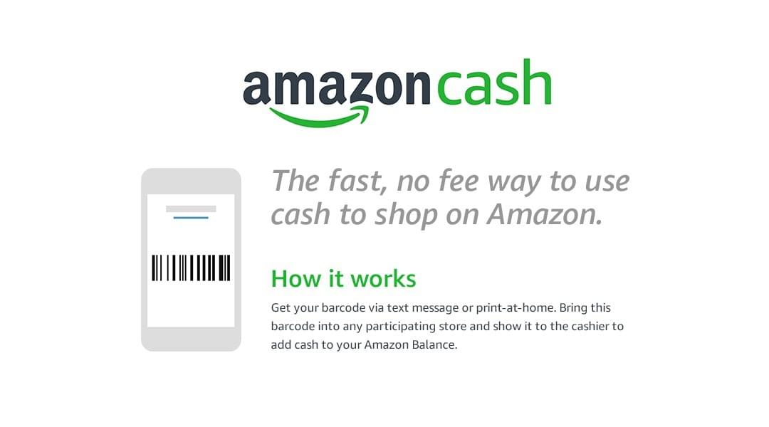 Amazon Cash, the fastest way to use cash while shopping on Amazon. Amazon Cash, the fastest way to use cash while shopping on Amazon.