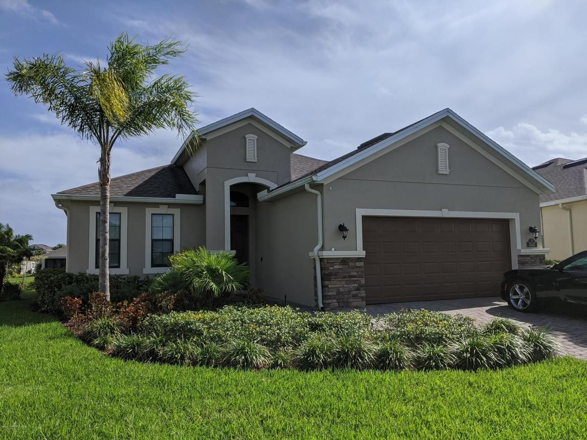 Beautifully landscaped home with Palm Tree in front Beautifully landscaped home with Palm Tree in front