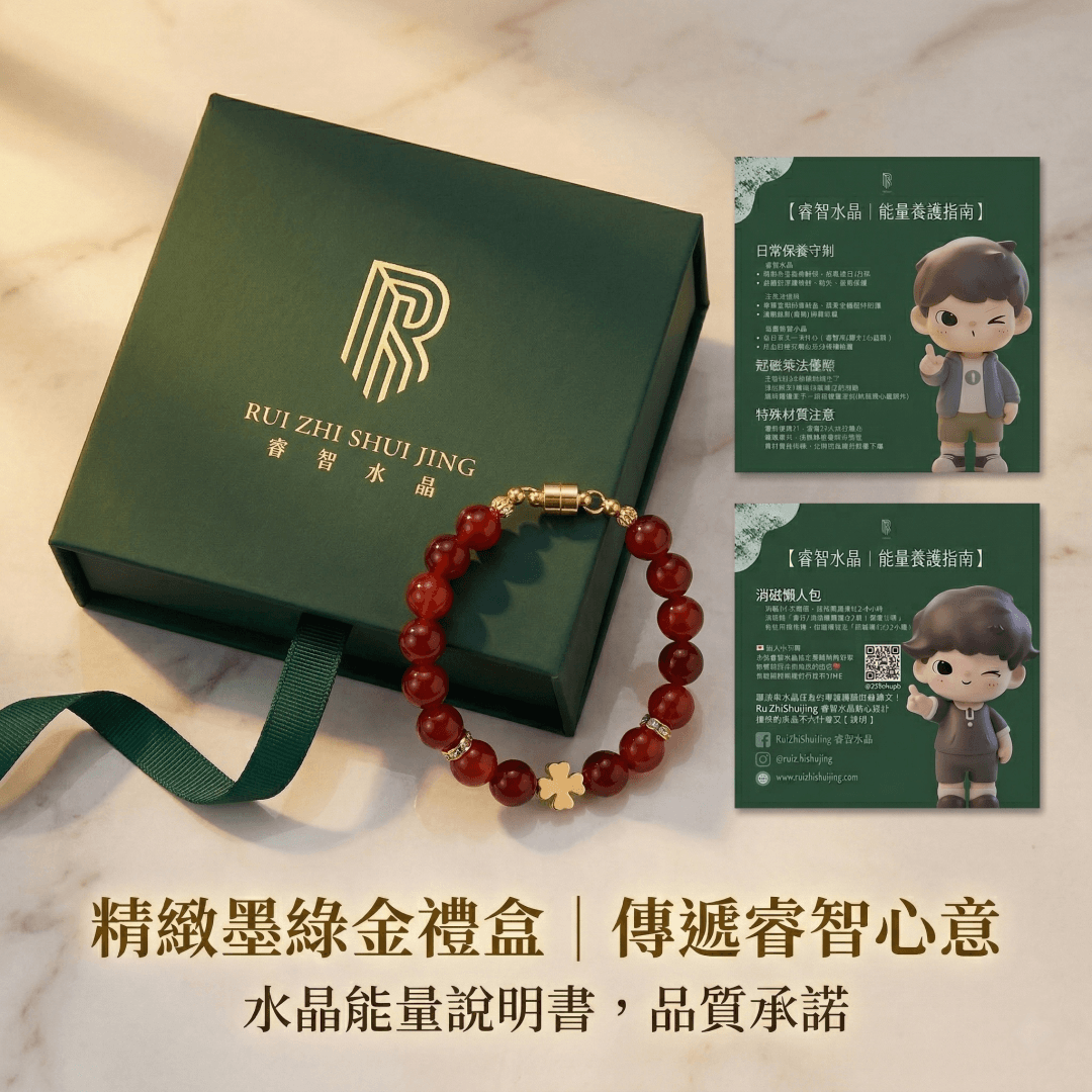 【海底輪】紅瑪瑙磁吸手鍊|8mm紅瑪瑙|睿智水晶 RuiZhiShuiJing