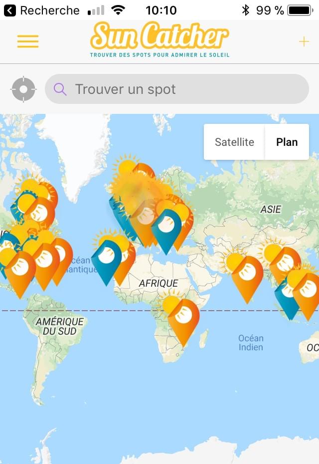 Une carte mondiale des levers et couchers de soleil Une carte mondiale des levers et couchers de soleil