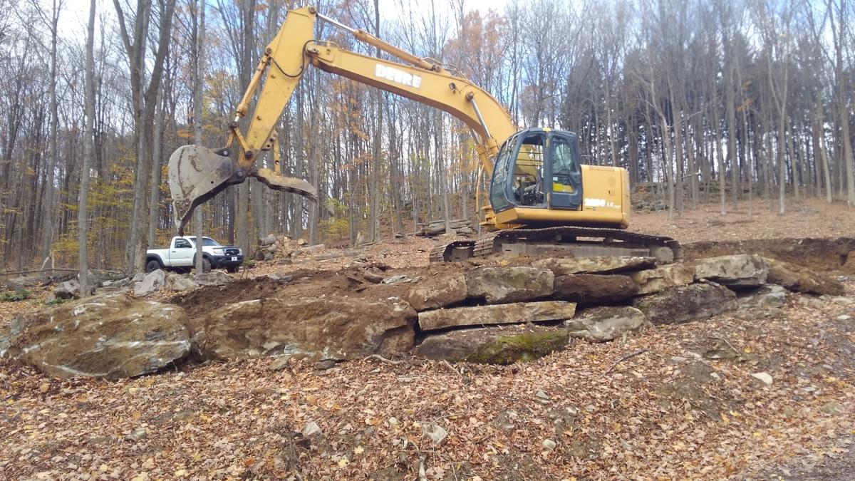 Using big machinery for Boulder Removal near hamilin and moscow pa Using big machinery for Boulder Removal near hamilin and moscow pa