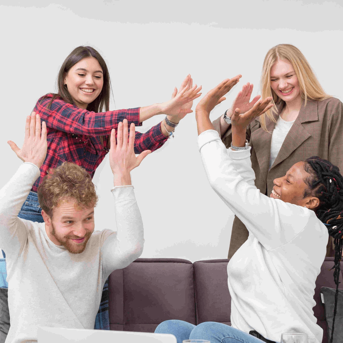 Happy, healthy and productive teams during a workshop Happy, healthy and productive teams during a workshop