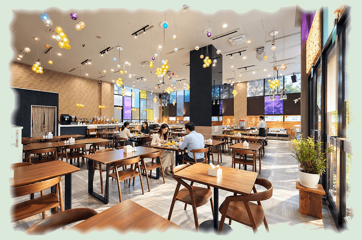 富立登國際大飯店一樓雅院輕蒔餐廳,提供每日早餐與週末早午餐,主打新鮮食材、健康蔬食及中西式料理。 富立登國際大飯店一樓雅院輕蒔餐廳,提供每日早餐與週末早午餐,主打新鮮食材、健康蔬食及中西式料理。