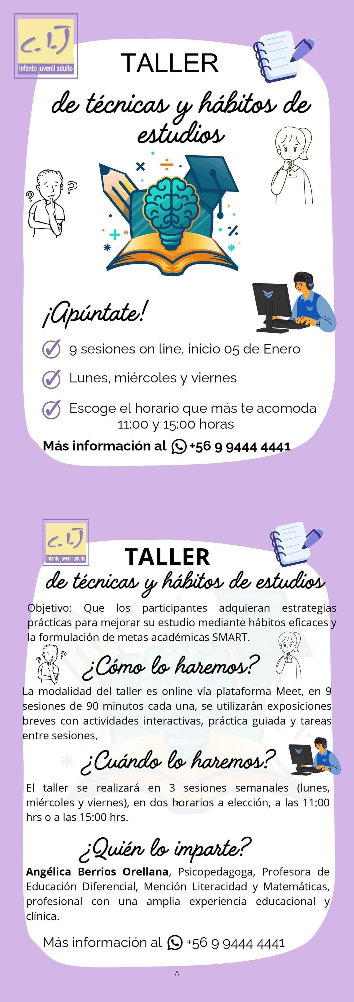 Cij Centro Médico Psico-Educativo Familia Cij Taller técnicas y hábitos de estudio Cij Centro Médico Psico-Educativo Familia Cij Taller técnicas y hábitos de estudio