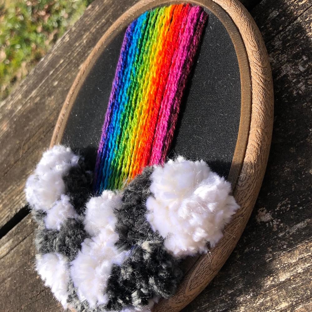 rainbow embroidery