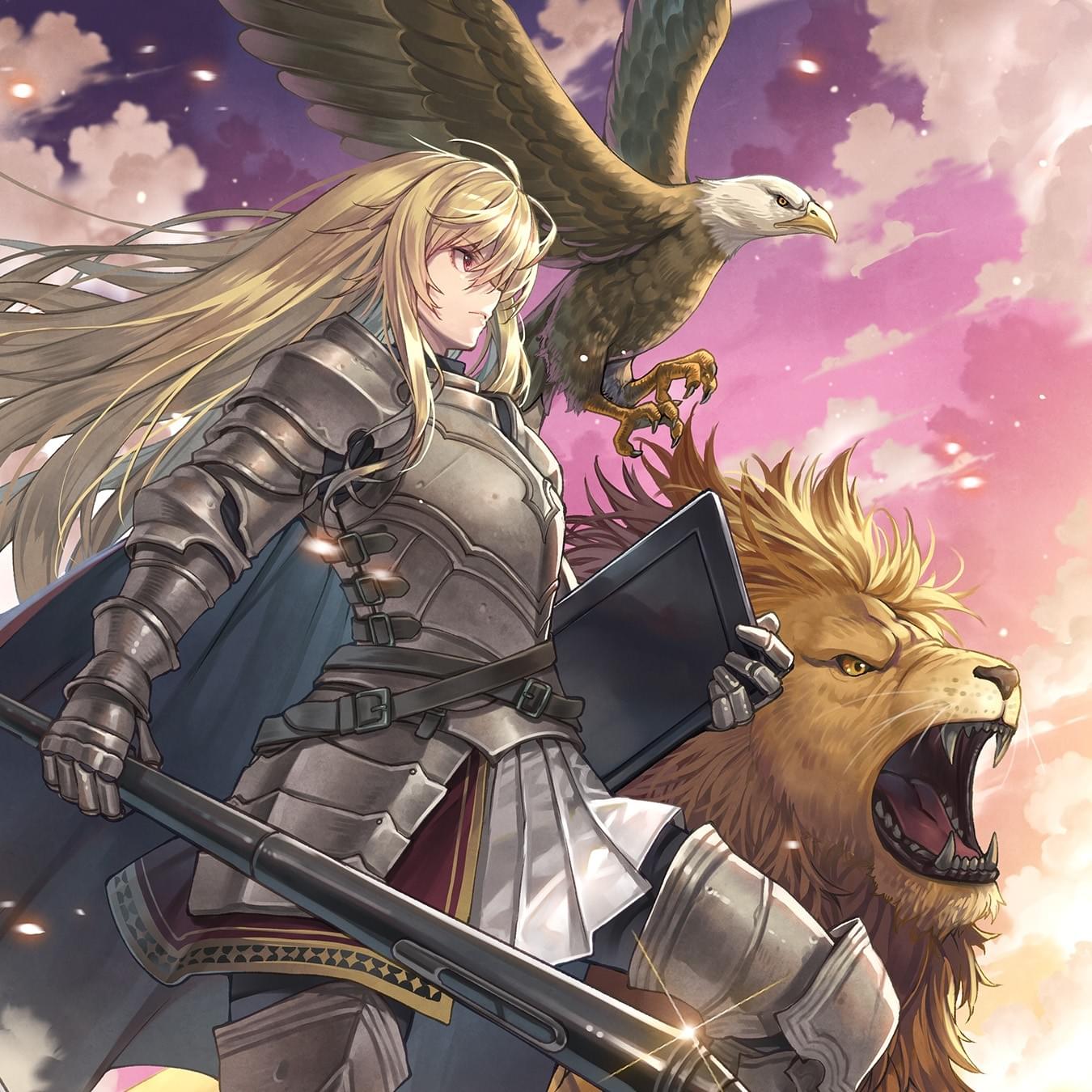 暑中見舞い・書籍免責ページ用イラスト「女騎士」