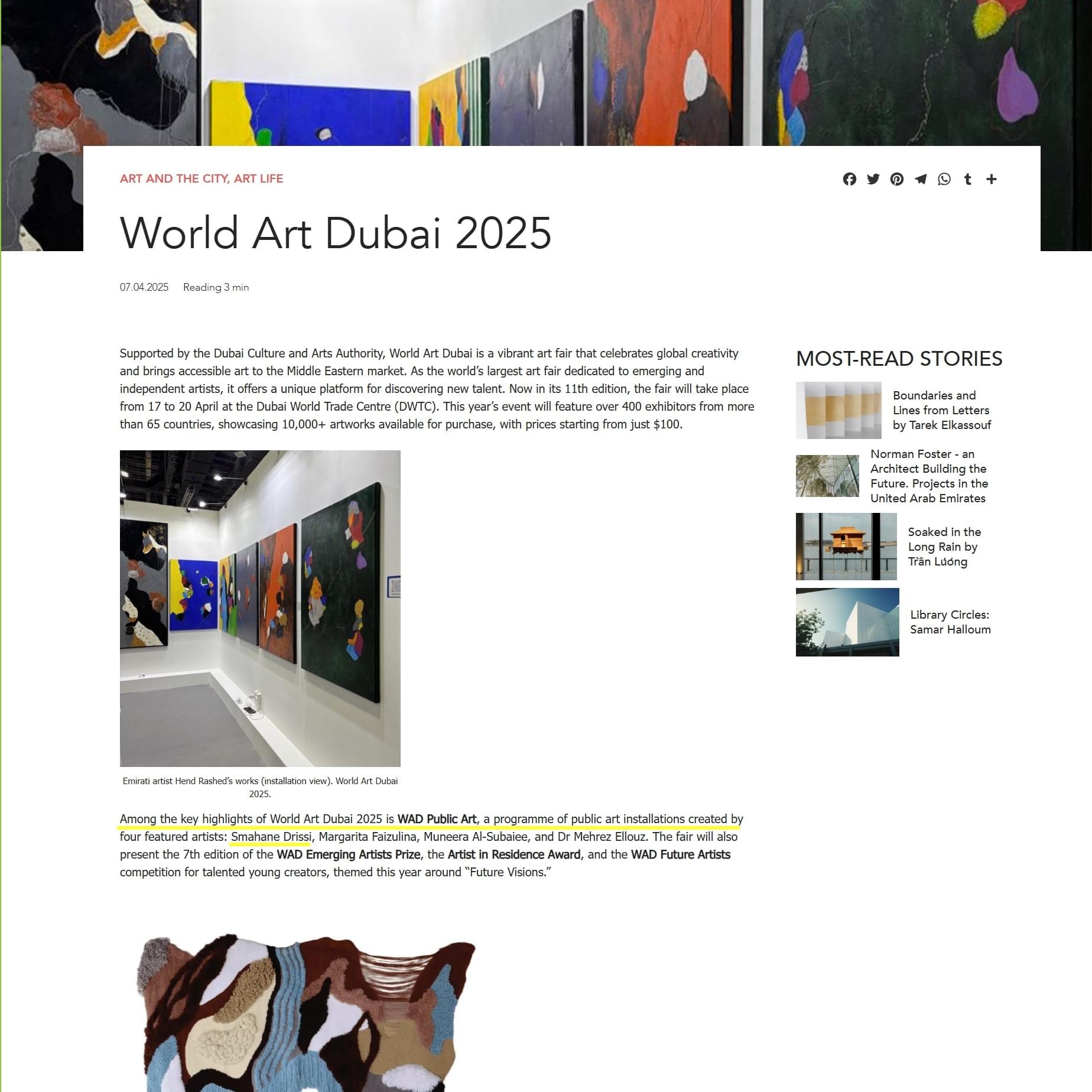 OPEN SPACE GULF ART LIFE - APRIL 2025