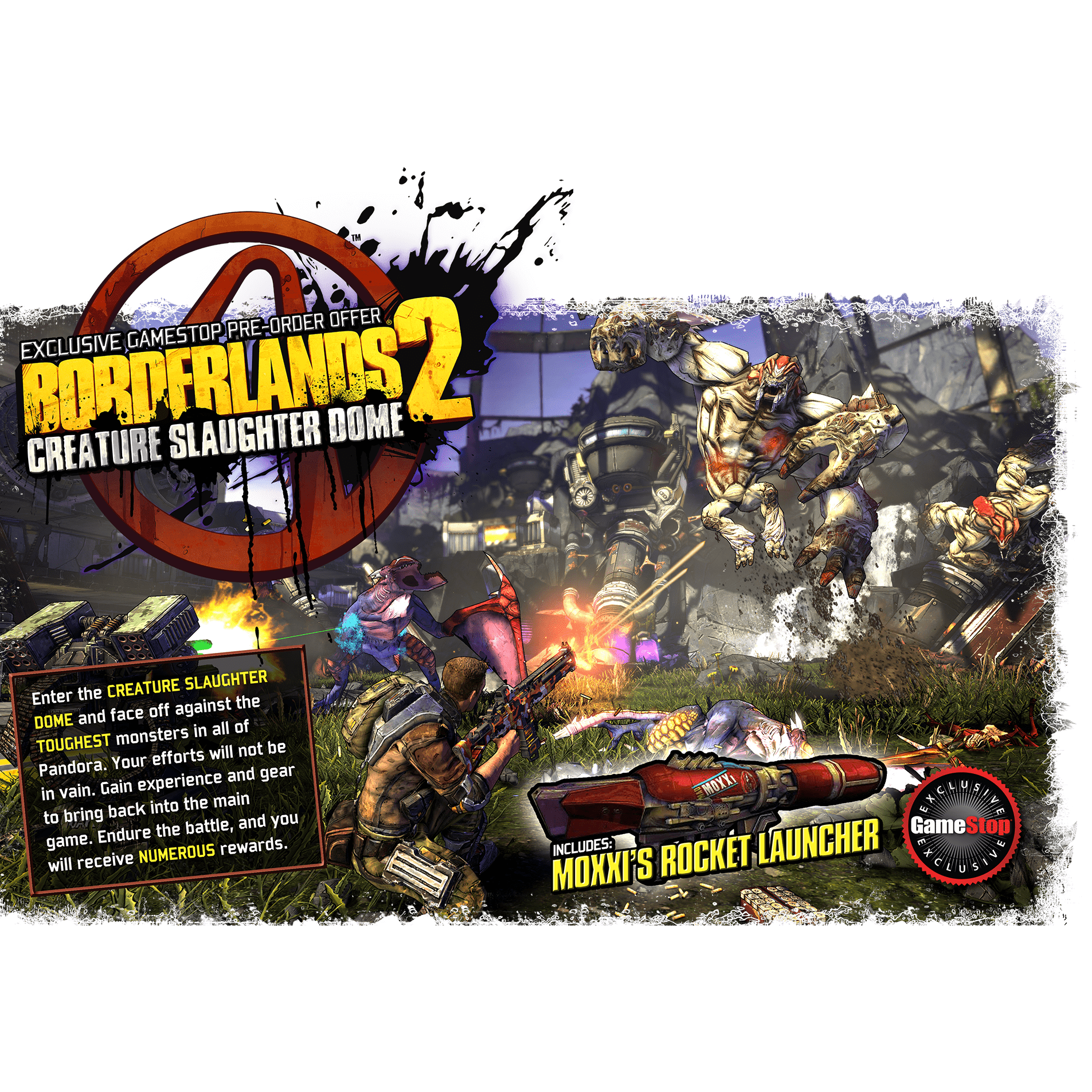 BORDERLANDS 2 CREATURE SLAUGHTER PIT DLC banner