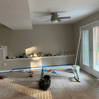 After closing up the walls and ceilings ...putting the final touches