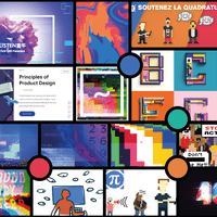 Moodboard du site de la Quadrature du Net