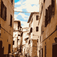 Via Toscanella, view 2