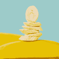 Delicious freeze dried banana slices ready for snacking