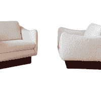 Pair of " Teckel" lounge chairs, Designed by Michel Mortier for Steiner, France 1963 