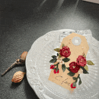 Camellia earrings