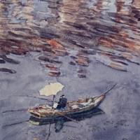 Pêcheur à la ligne (watercolour)