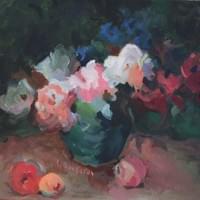Dark Bouquet (oil on canvas) 