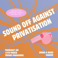 Sound off against privatisation flyer