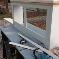 Radiator cover in progress