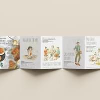 星巴克可頌週明信片