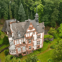 Villa Haas aus der Vogelperspektive