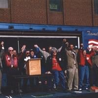 Rally on ballot issue opposing Worker's Comp