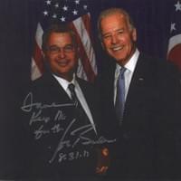 Shaking hands with Vice President Joe Biden, 2015