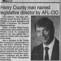 AFL-CIO hire press release, 1994