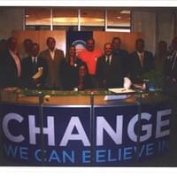 Visiting President Obama's campaign headquarters during his first run, 2007