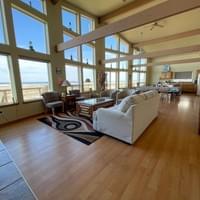 The views through the picture windows are breathtaking