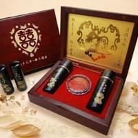 黑牛角6分牽手+盒子結婚對章
