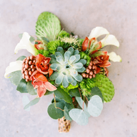 cacti and succulent bouquet