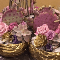 Prickly pear centerpieces