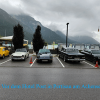 Vor dem Hotel Post in Pertisau