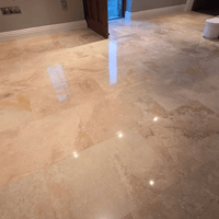 Polishing Travertine