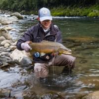 Kyle Adams with a nice central north island brown