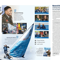 Monarch Magazine Contents spread