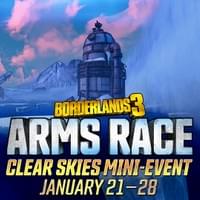 BORDERLANDS 3 ARMS RACE Clear Skies Mini-Event Social Banner