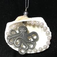 Handmade tree ornaments and jewelry.