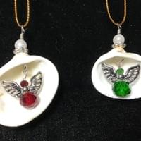 Handmade tree ornaments and jewelry.