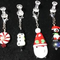 Handmade tree ornaments and jewelry.