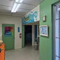 Our lobby looking west.