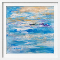 「流れ」S4号33.0×33.3cm
