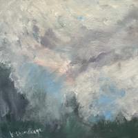 「秋の朝の空」