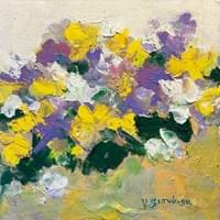 「小さなすみれ」　S3号 （27.3cm × 27.3cm）