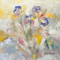 「Swaying Flower」　s6号 41×41cm　