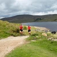 The first runners to return - both from Harrogate Harriers.