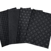 十字つなぎ,柿の花 ,麻の葉,七宝 (36cm ×51cm)